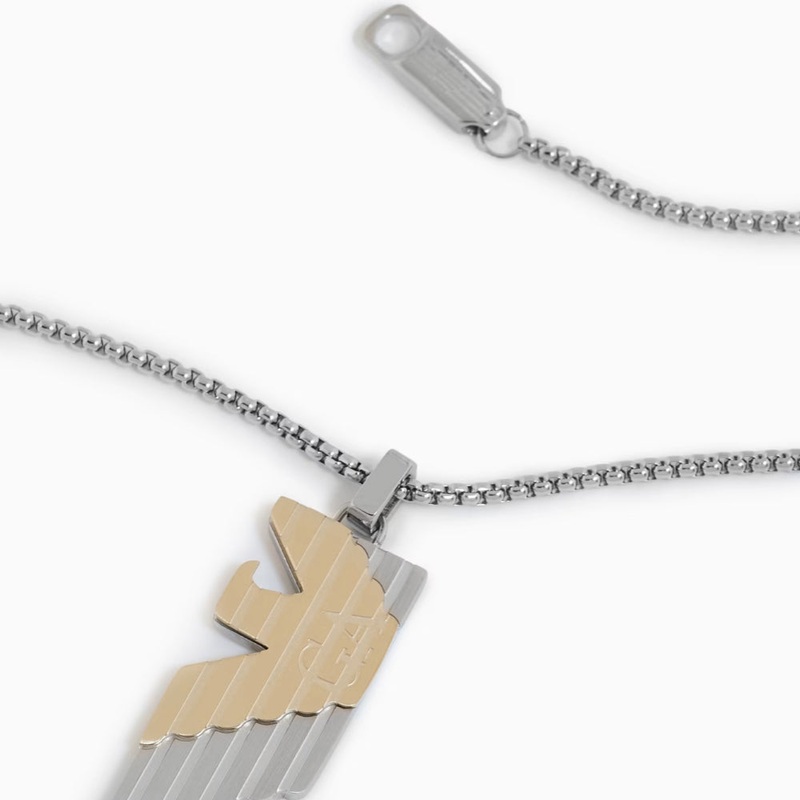Emporio Armani Stainless Steel Dog Tag Necklace EGS3133040