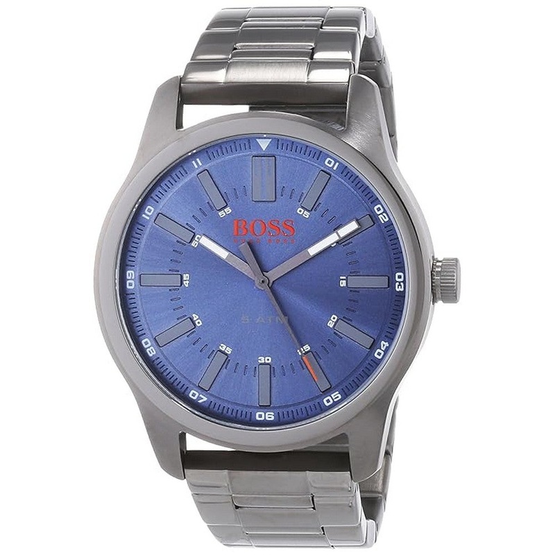 Hugo Boss Analog Blue Dial Men’s Watch 1550071 44 Blue Stainless Steel