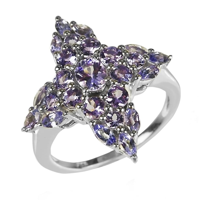 Tanzanite Cross Ring 5