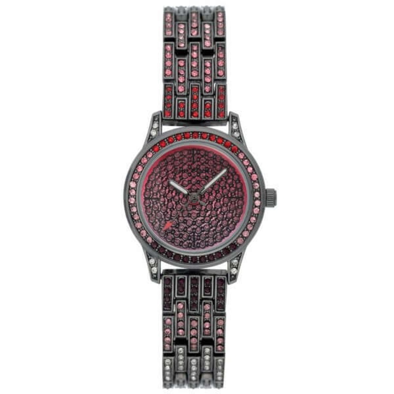 Juicy Couture Women’s Watch JC/1144MTBK – Black and Metallic Statement 40 Black Stainless Steel