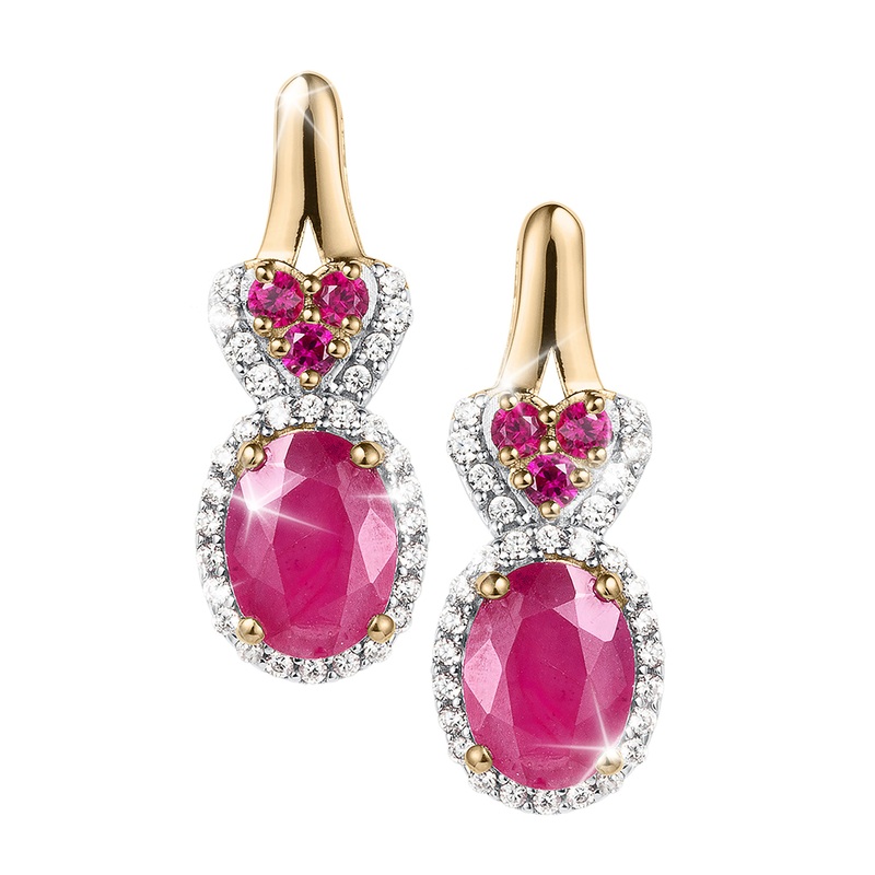 Ruby Romance Earrings