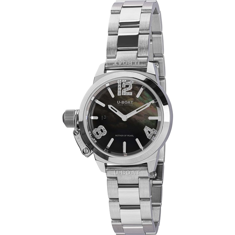 U-Boat 8899 Classico 30 Turquoise Mother Of Pearl Ladies Watch