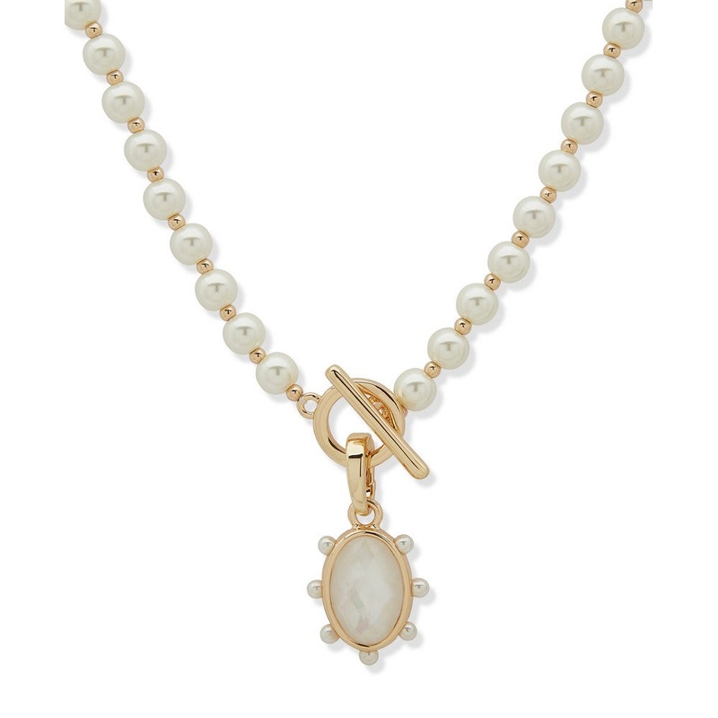 01N00514 – Anne Klein Necklace Gold metal Necklace