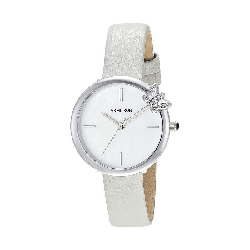 Armitron 75/5752MPSVGY Butterfly Gray Women’s Watch 30 White Stainless Steel