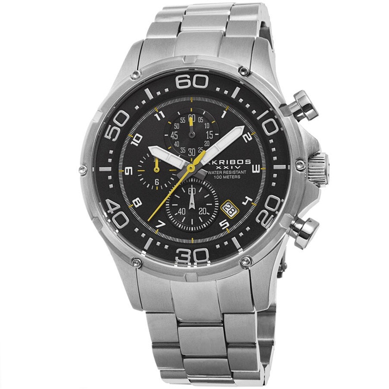 Akribos Xxiv Black Men’s Watch AK663SSB