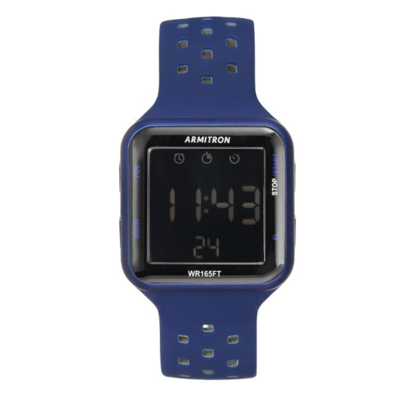 Armitron 40/8417BLU Neutral Watch 38 Black Plastic