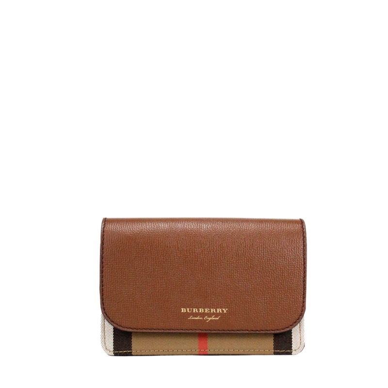 BURBERRY Crossbody Bag  Brown | Hampshire Vintage Check & Leather  Elegant & Compact