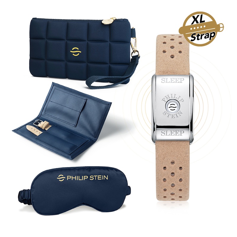 Classic Sleep Bracelet Kit – Steel Case, Camel XL Strap