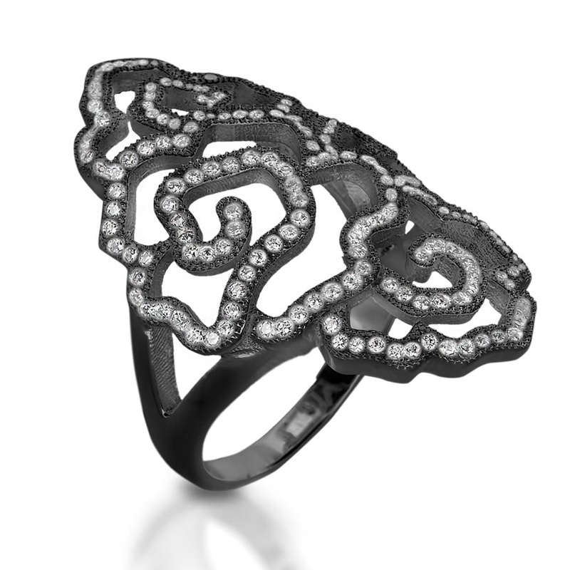 Desert Rose Black Ring 5