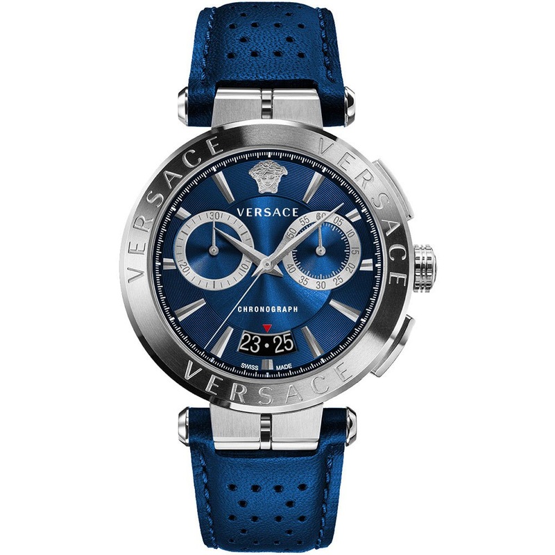 Versace Aion Chronograph Blue Strap Men’s Watch VE1D01220