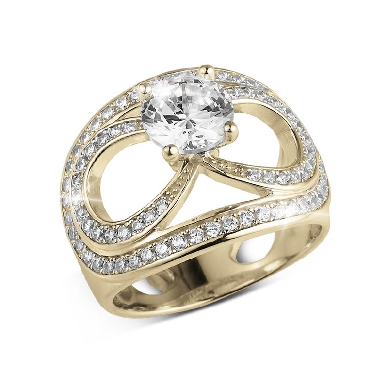 Infinity Solitaire Ring 5