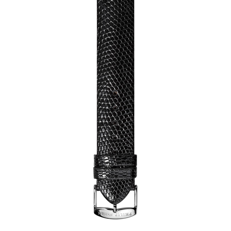 Black Calf Lizard Print Strap – Model 1-CZB