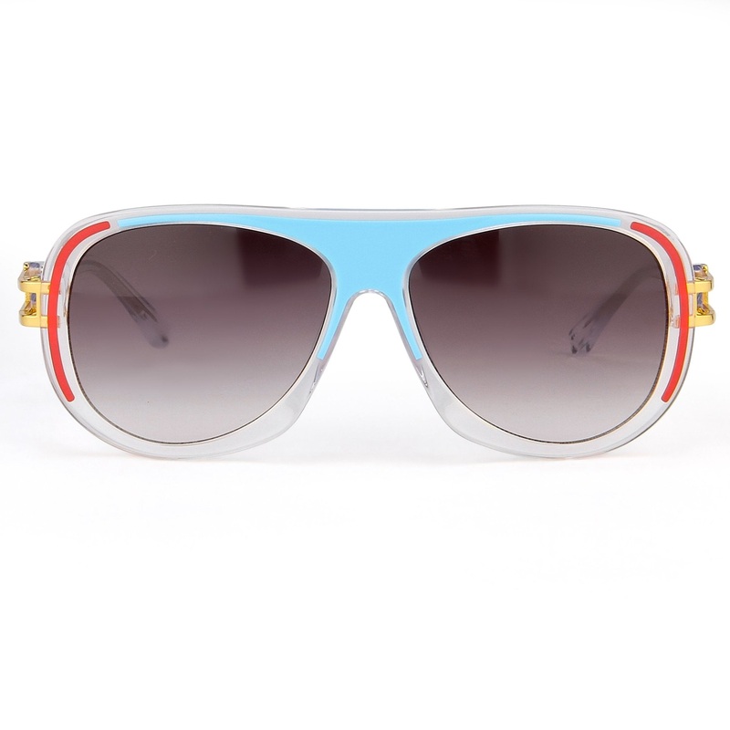 Prabal Gurung Sunglasses Blue Red and Grey