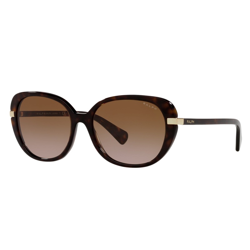 Ralph by Ralph Lauren 0RA5277 500313 56 (RL24) Women’s Shiny Dark Havana Sunglasses