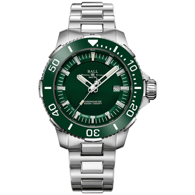 Ball Engineer Hydrocarbon Deep QUEST Ceramic Men’s Green Watch DM3002A-S4CJ-GR