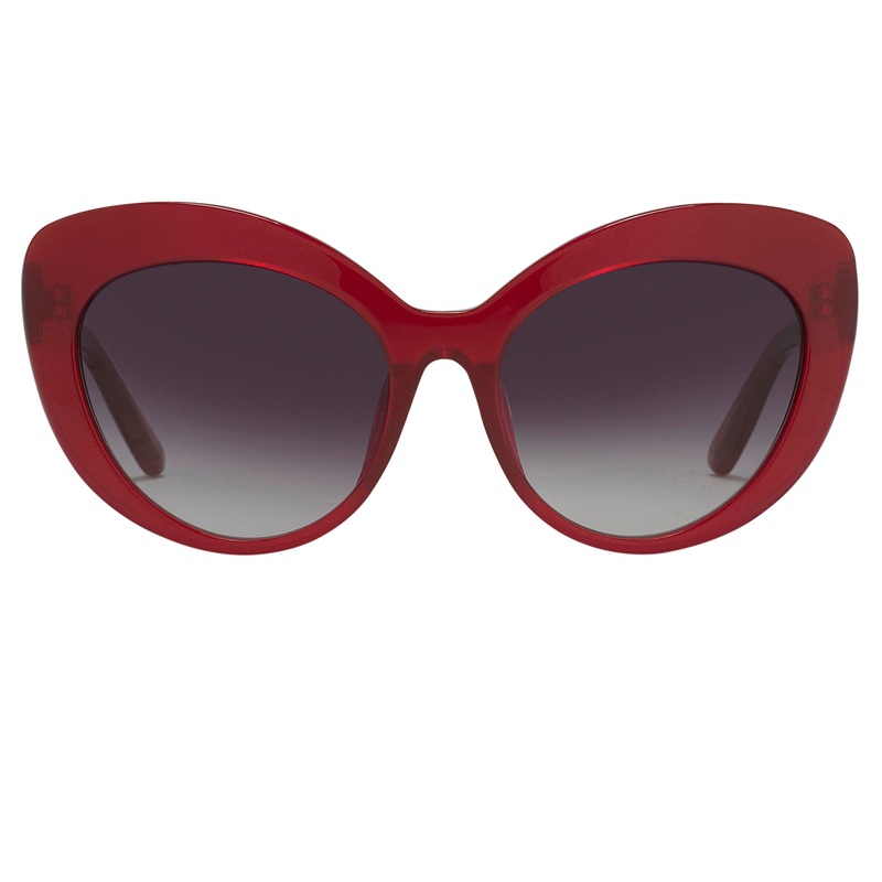 Oscar De La Renta Women’s Sunglasses Cat-Eye Red Grey ODLR65C3SUN