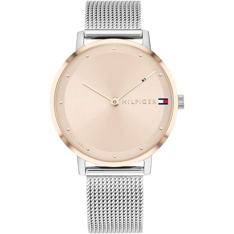 Tommy Hilfiger 1782151 35mm mesh bracelet Analog Quartz Women’s Watch 35 rose gold Stainless Steel
