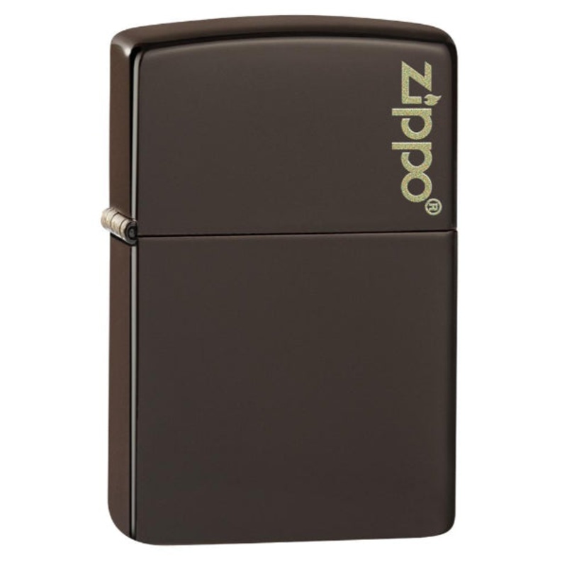 Zippo Classic Brown Logo Lighter