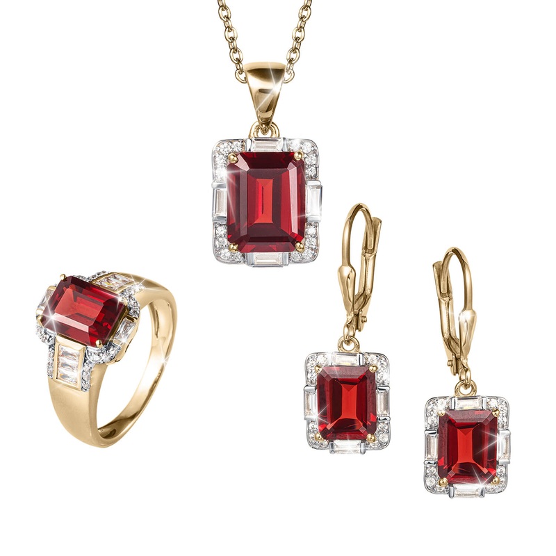 Crimson Paradise Garnet Collection 5