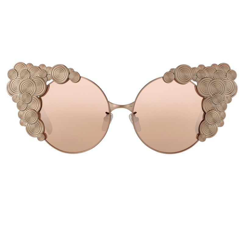 Khaleda And Fahad Ladies Sunglasses Cat Eyes Rose Gold KR2C3SUN