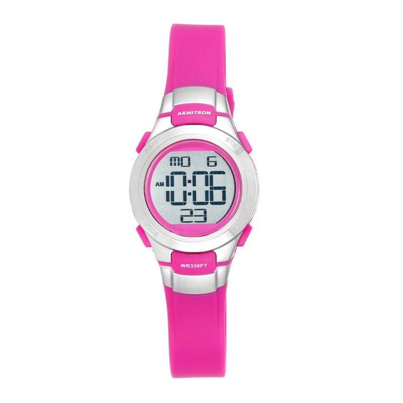 Armitron 45/7012PKSV Men’s Kids Watch 27 Grey Plastic