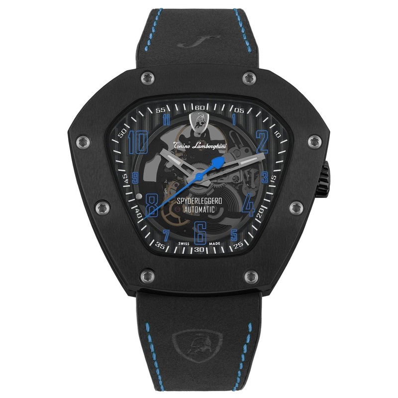 Tonino Lamborghini TLF-T06-4 Men’s Black Spyderleggro Automatic Watch