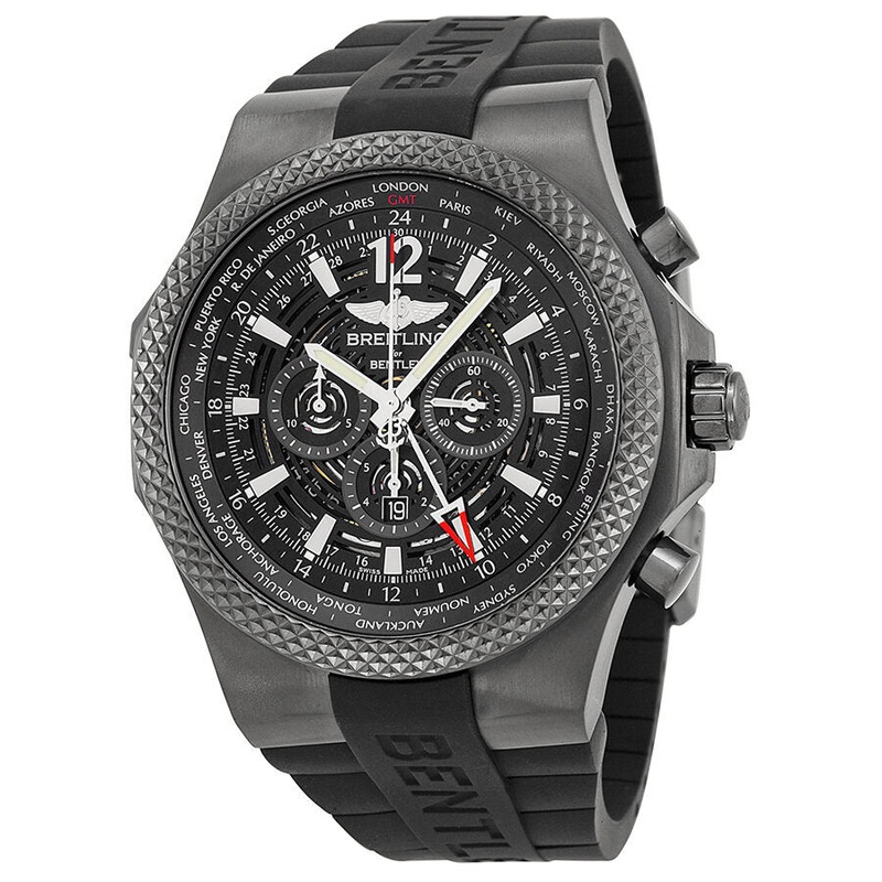 Breitling Bentley GMT Ebony Dial Automatic Watch M4736225-BC76BKRD M4736225/BC76 – 222S-M