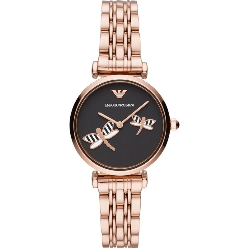 Emporio Armani AR11206 Quartz Black Dial Women’s Watch 32 Black Stainless Steel