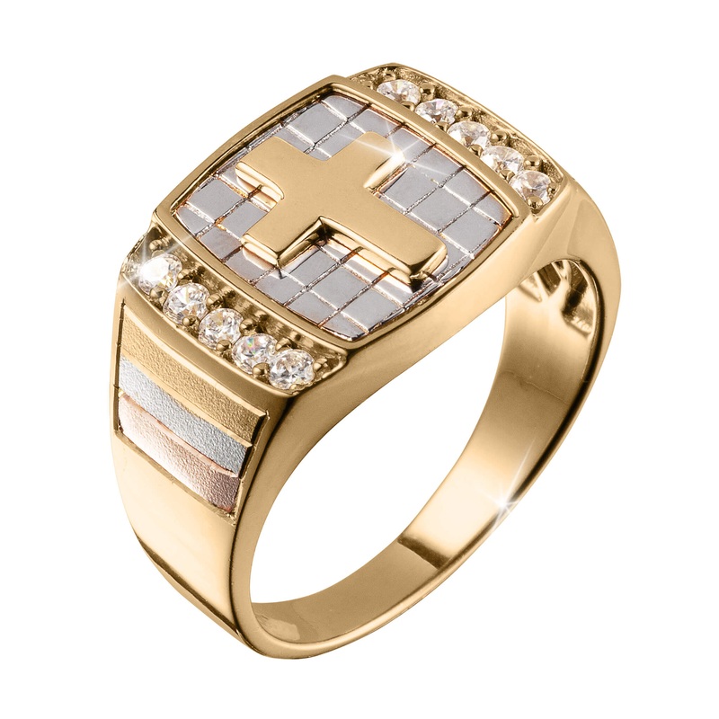 Glorious Cross Mens Ring 9
