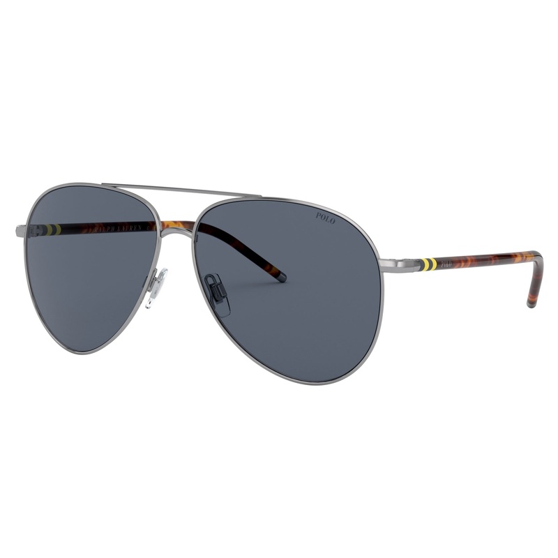 Polo Ralph Lauren 0PH3131 900287 59 (POL14) Men’s Shiny Gunmetal Sunglasses
