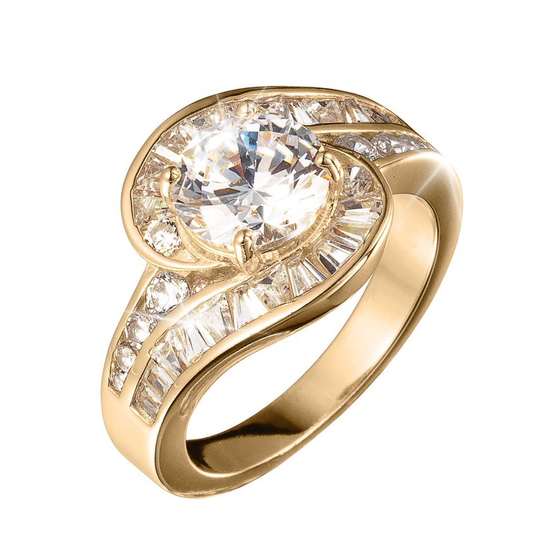 Lustrous Wave Ladies Ring 5