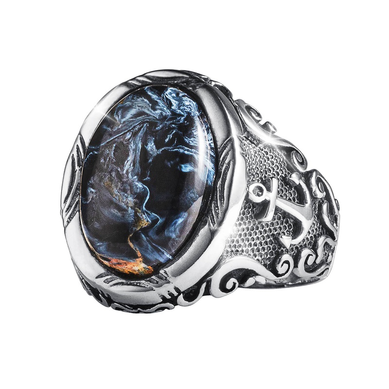 Tempest Pietersite Men’s Ring 13