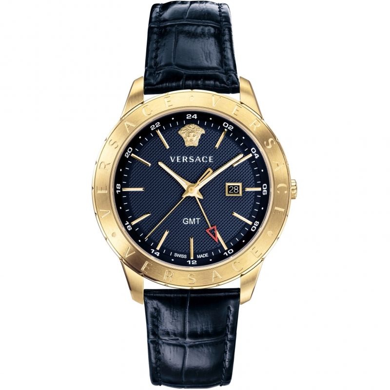 Versace Men’s Watch Univers GMT Blue VEBK00318