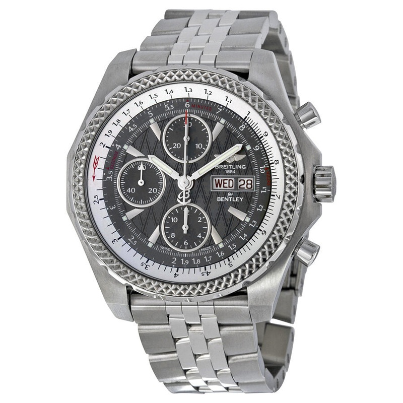 Breitling Bentley GT Racing Grey Dial Chronograph Men’s Watch A1336313-F545SS A1336313-F545-981A