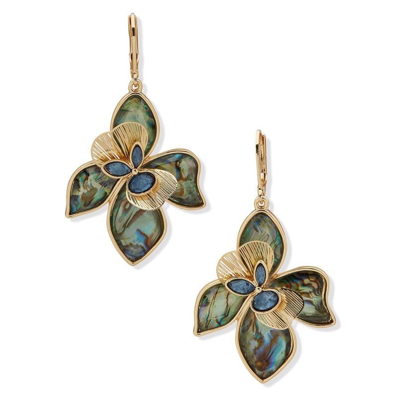 Lonna & Lilly 15G00438 Pierced Earring Blue-Green brass Pierced Earring