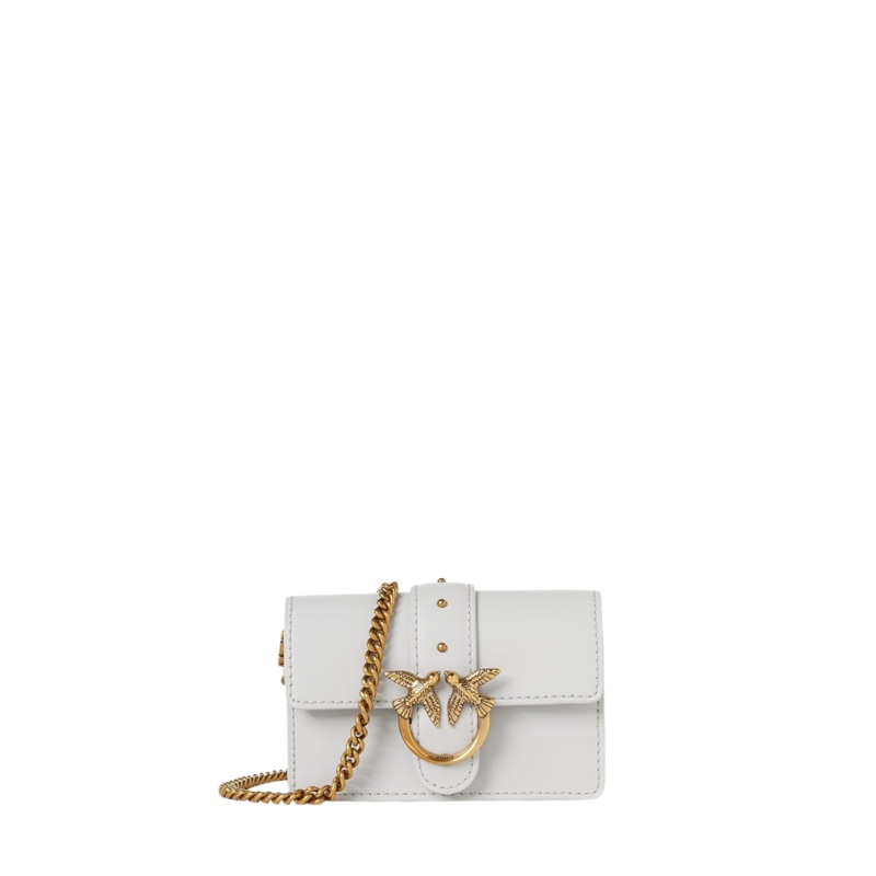 PINKO Crossbody Bag  White | Love Micro C  Elegant & Ultra-Compact