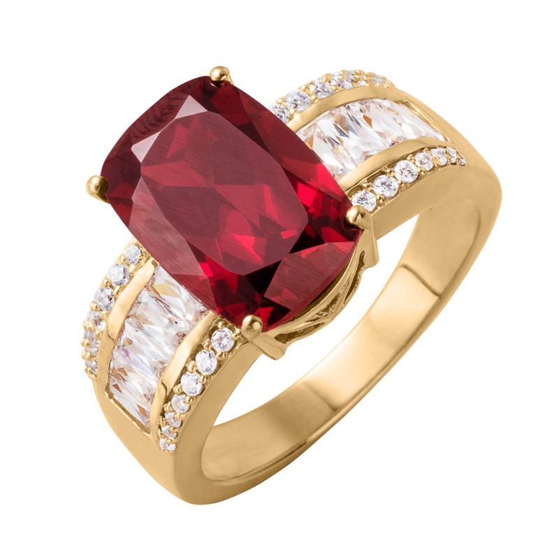Shield Garnet Ring 13