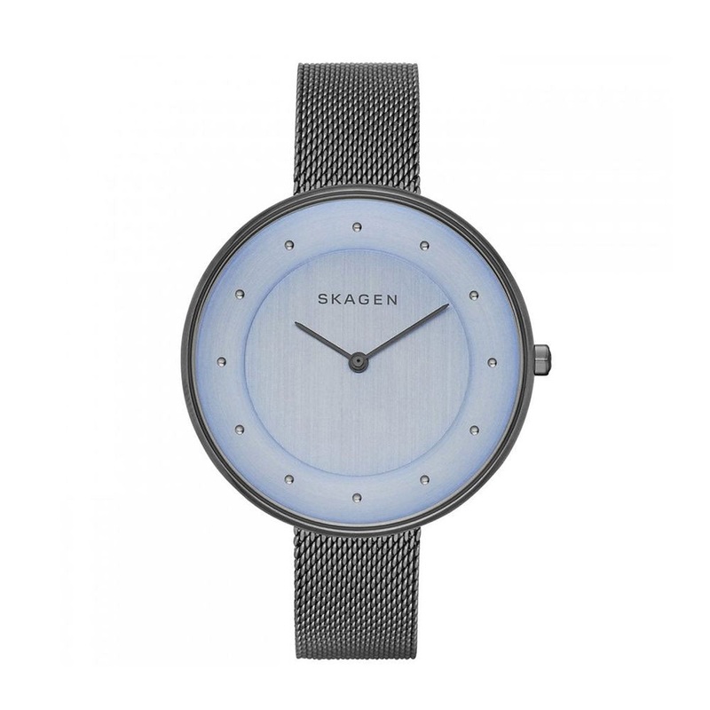 SKAGEN SKW2292 Gitte Blue Dial Stainless Steel Women’s Watch 38 Blue Stainless Steel