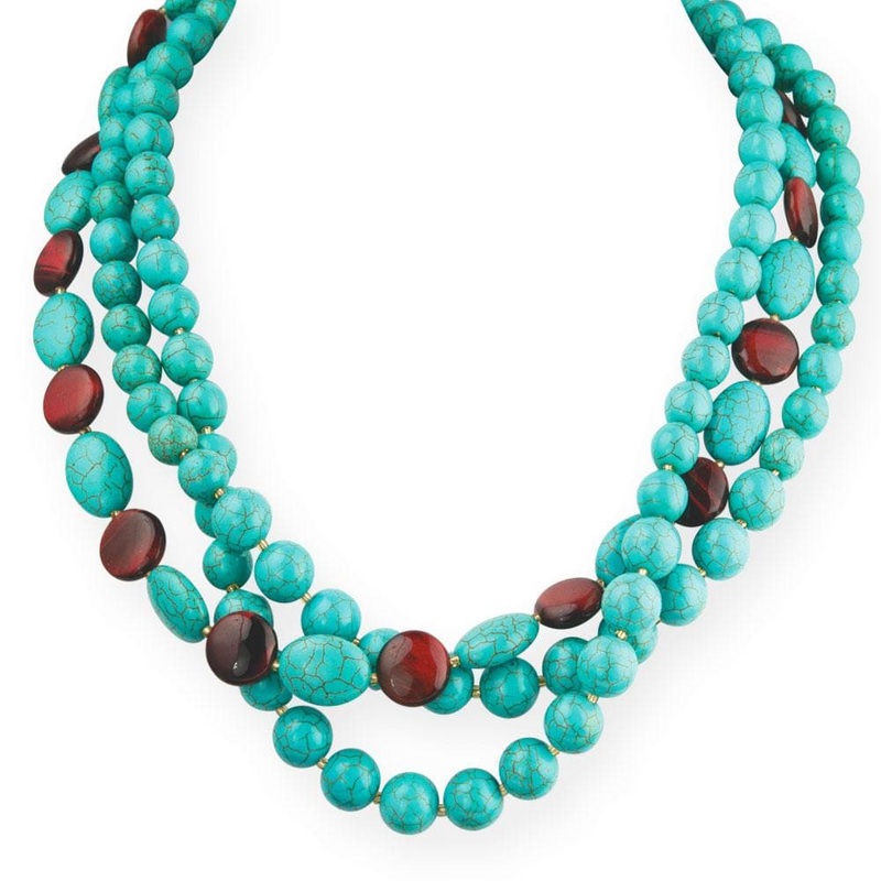 Turquoise and Tiger’s Eye Necklace