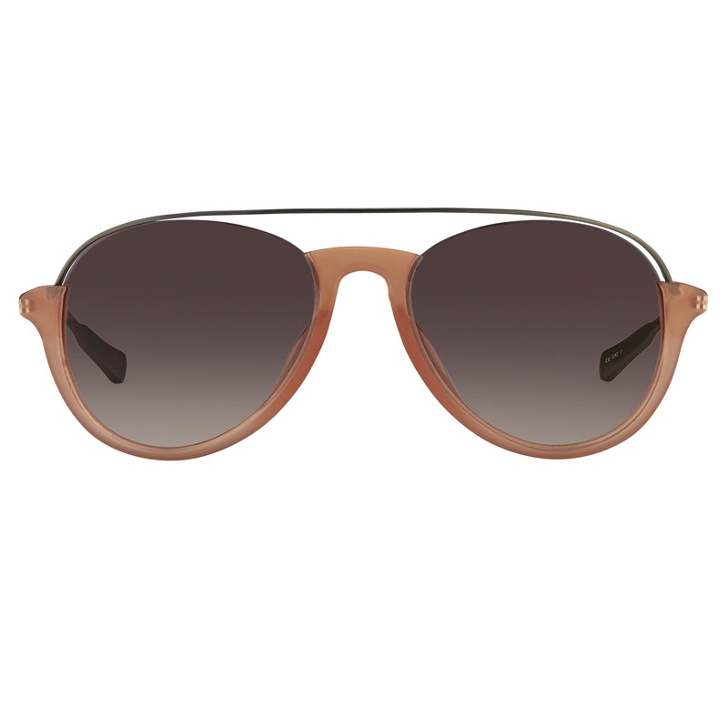 Kris Van Assche Sunglasses Peach and Brown