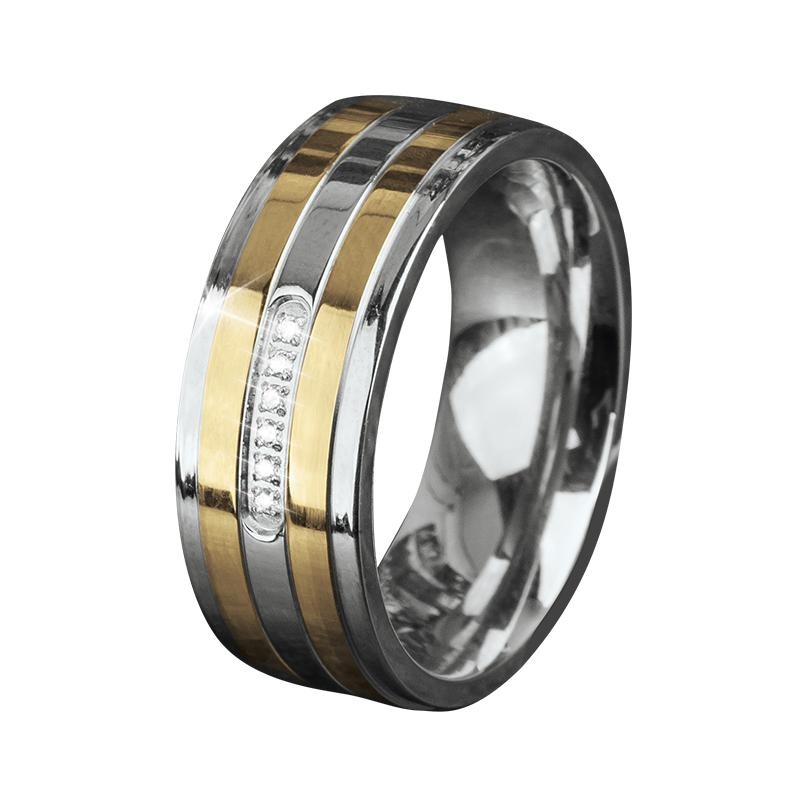 Mitre Two-Tone Ring 13