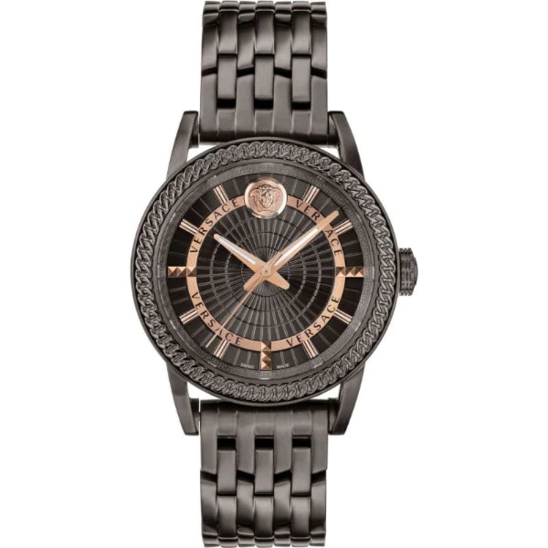 Versace Viamond (Po) Grey Stainless Steel Grey Dial Quartz Watch for Gents – VEPO00520
