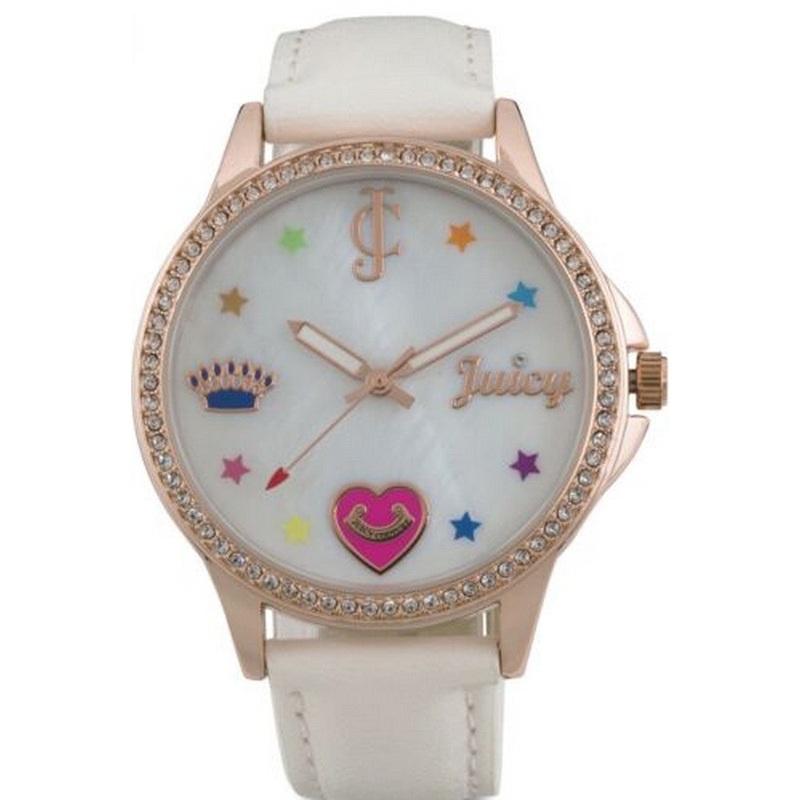 Juicy Couture Women’s Watch JC/1106RGWT – Rose Gold and White Elegance 36 White Stainless Steel