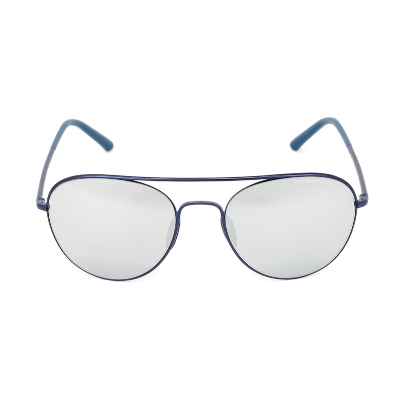 Porsche Design Unisex Sunglasses Pilot Blue Mirror Lenses P8606 A