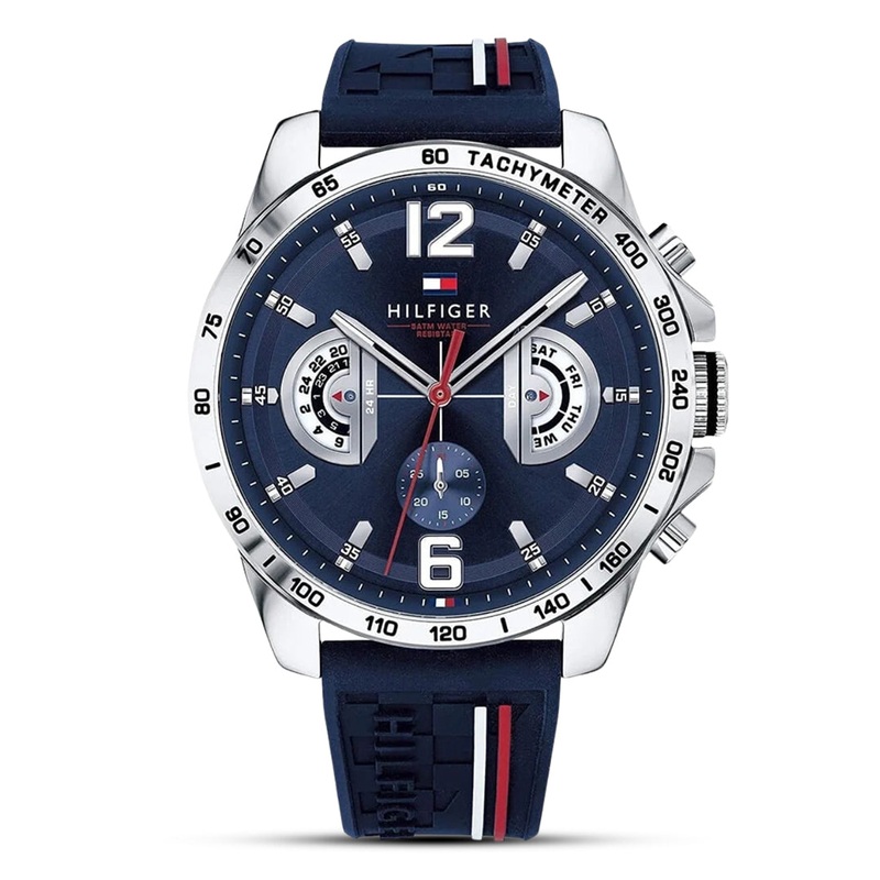 Tommy Hilfiger Men’s Watch Blue Dial Blue Colored Strap TH1791476