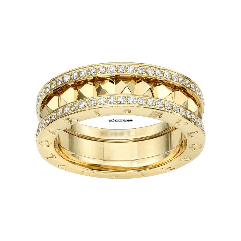 Bvlgari B.Zero1 Rock Diamond Yellow Gold Ring