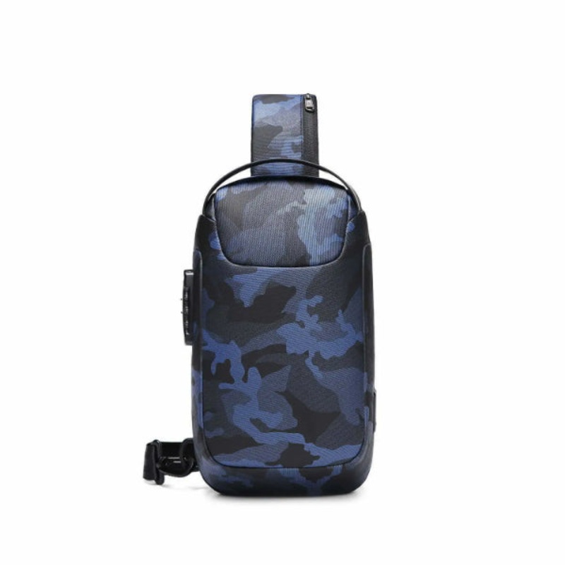 Aopinyou AP-37 10″ Anti-Theft Waterproof Crossbody Sling Bag  Blue