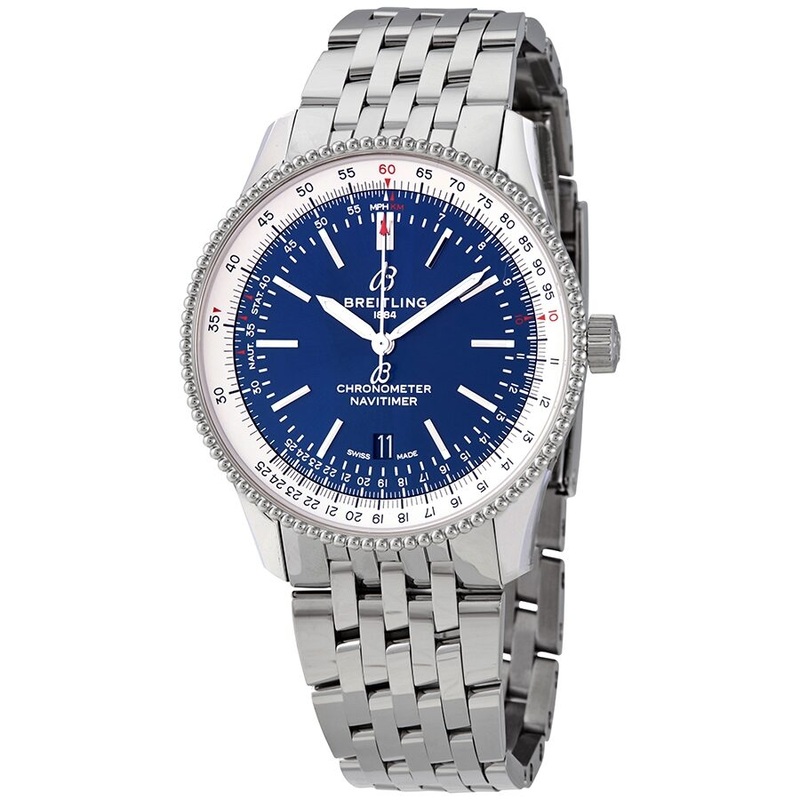 Breitling Automatic Blue Dial Stainless Steel Men’s 41 mm Watch A17326211C1A1