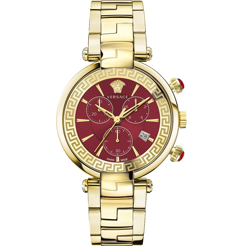 Versace Men’s Watch Revive Chrono 41mm Red Gold Bracelet VE2M00721