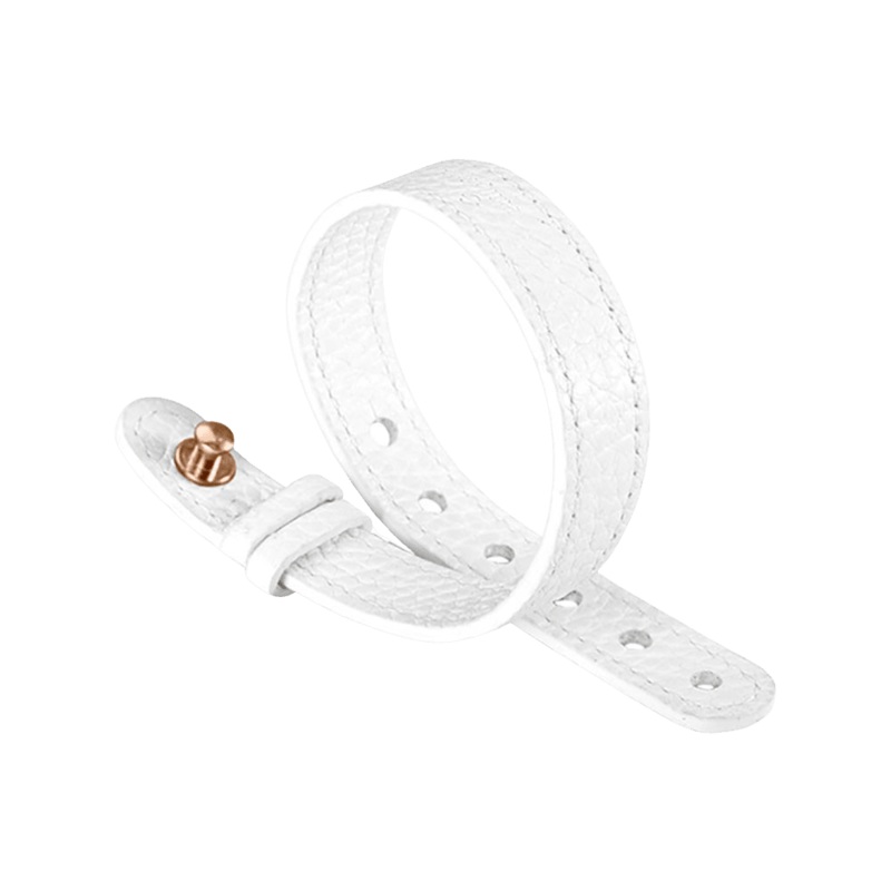 White Leather Strap – For Rose Gold Icon – Model 10-CWSTRG